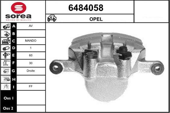 STARTCAR 6484058 - Тормозной суппорт autospares.lv