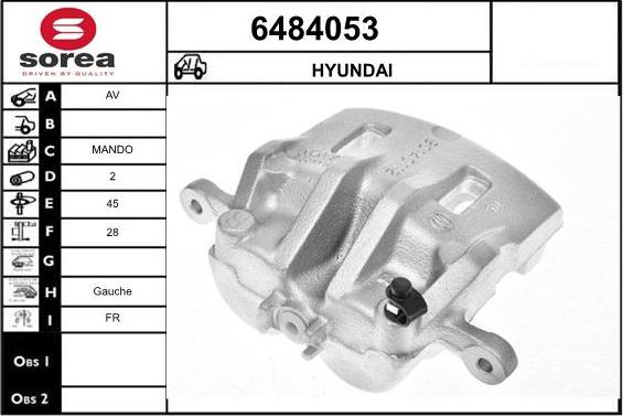 STARTCAR 6484053 - Тормозной суппорт autospares.lv