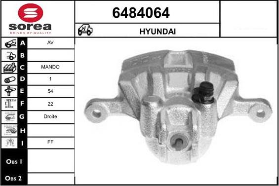 STARTCAR 6484064 - Тормозной суппорт autospares.lv