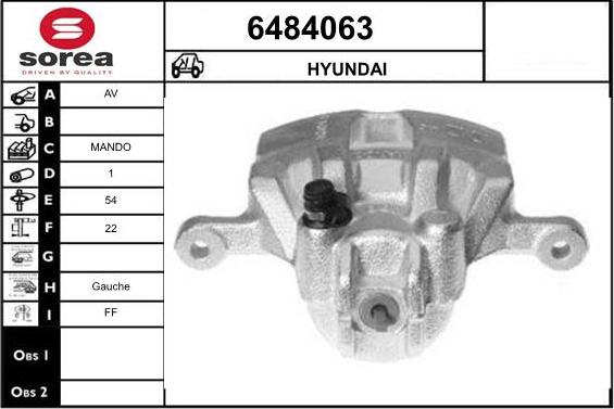 STARTCAR 6484063 - Тормозной суппорт autospares.lv