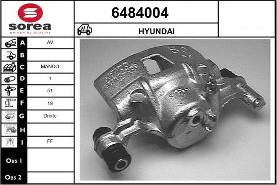 STARTCAR 6484004 - Тормозной суппорт autospares.lv