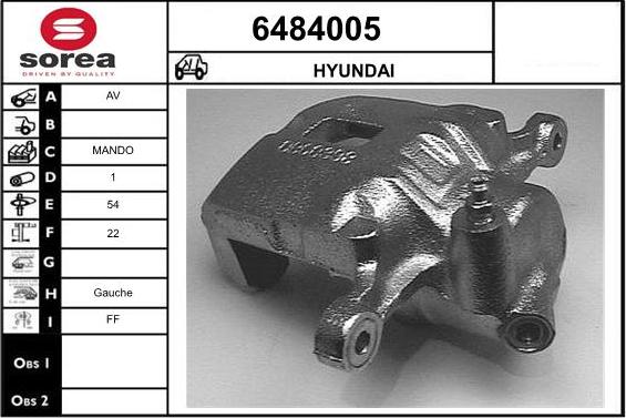 STARTCAR 6484005 - Тормозной суппорт autospares.lv