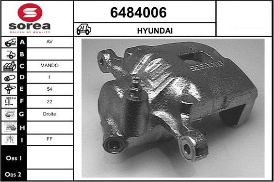 STARTCAR 6484006 - Тормозной суппорт autospares.lv