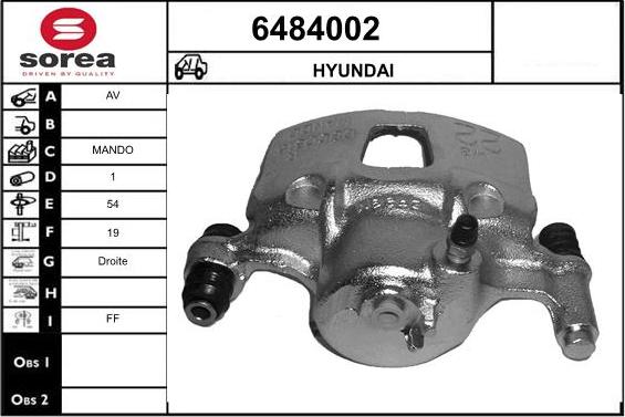 STARTCAR 6484002 - Тормозной суппорт autospares.lv