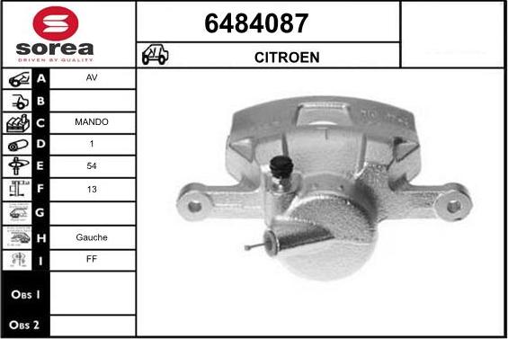 STARTCAR 6484087 - Тормозной суппорт autospares.lv