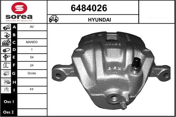 STARTCAR 6484026 - Тормозной суппорт autospares.lv