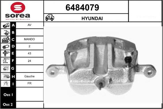 STARTCAR 6484079 - Тормозной суппорт autospares.lv