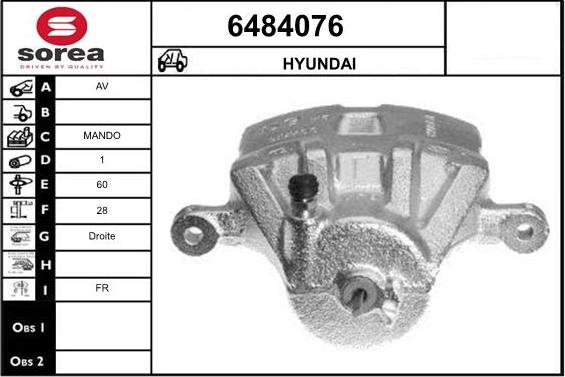 STARTCAR 6484076 - Тормозной суппорт autospares.lv