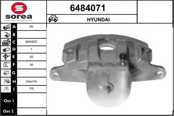 STARTCAR 6484071 - Тормозной суппорт autospares.lv