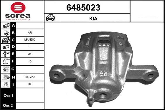 STARTCAR 6485023 - Тормозной суппорт autospares.lv