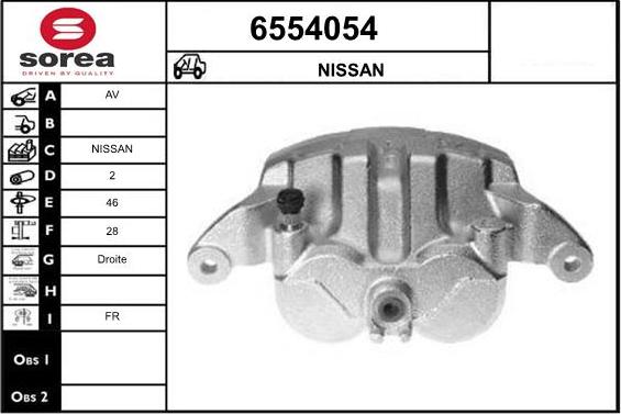 STARTCAR 6554054 - Тормозной суппорт autospares.lv