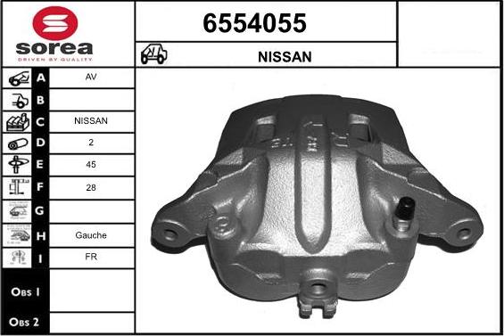 STARTCAR 6554055 - Тормозной суппорт autospares.lv