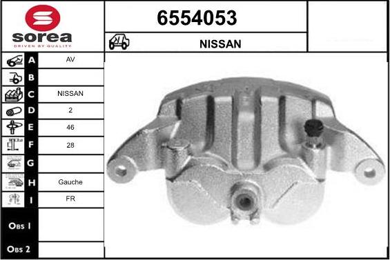 STARTCAR 6554053 - Тормозной суппорт autospares.lv