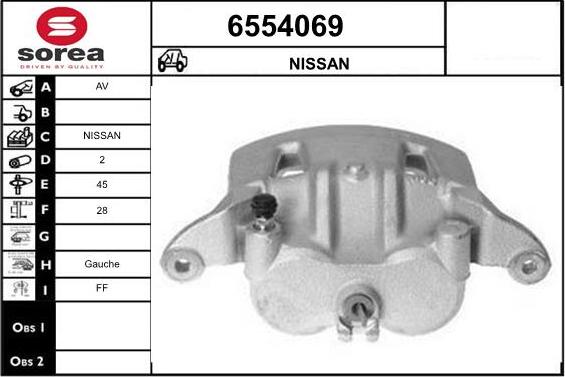 STARTCAR 6554069 - Тормозной суппорт autospares.lv