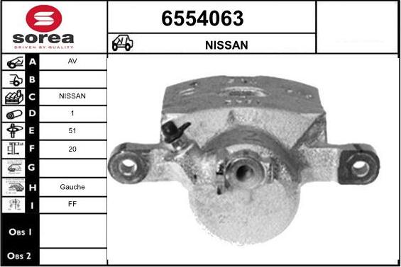 STARTCAR 6554063 - Тормозной суппорт autospares.lv