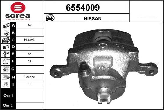 STARTCAR 6554009 - Тормозной суппорт autospares.lv