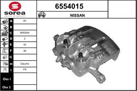 STARTCAR 6554015 - Тормозной суппорт autospares.lv