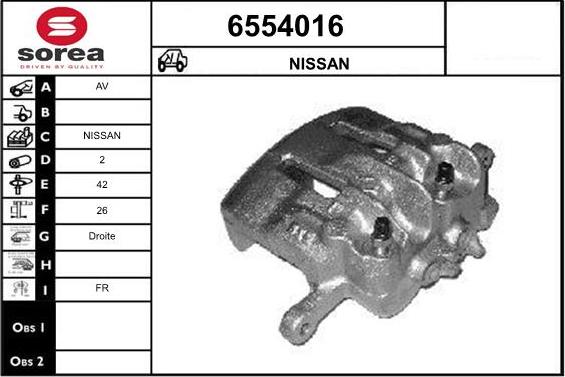 STARTCAR 6554016 - Тормозной суппорт autospares.lv