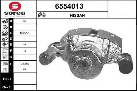 STARTCAR 6554013 - Тормозной суппорт autospares.lv