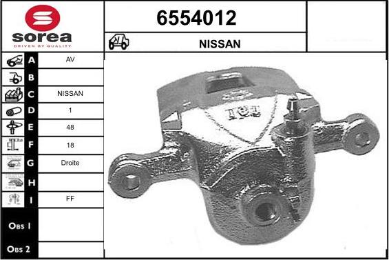 STARTCAR 6554012 - Тормозной суппорт autospares.lv