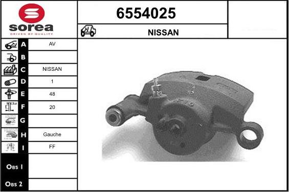 STARTCAR 6554025 - Тормозной суппорт autospares.lv