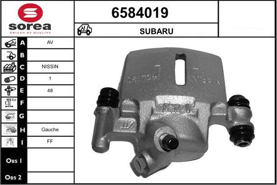 STARTCAR 6584019 - Тормозной суппорт autospares.lv