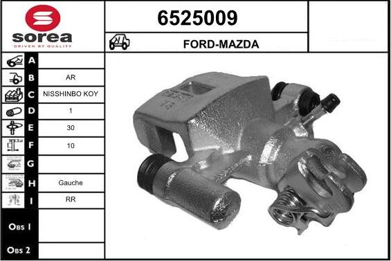 STARTCAR 6525009 - Тормозной суппорт autospares.lv