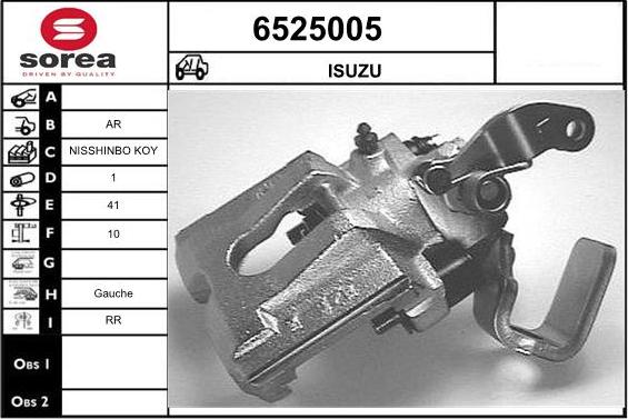 STARTCAR 6525005 - Тормозной суппорт autospares.lv