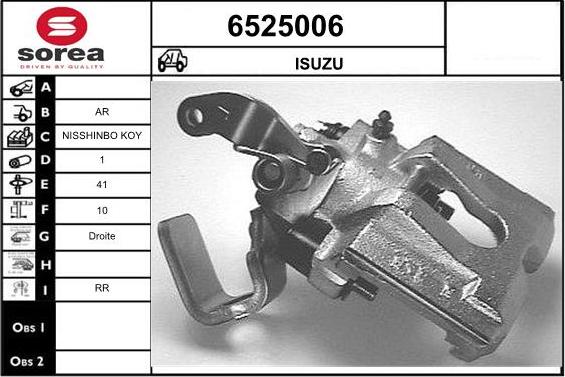 STARTCAR 6525006 - Тормозной суппорт autospares.lv