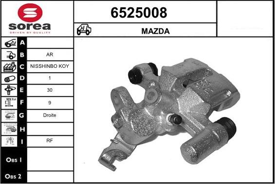 STARTCAR 6525008 - Тормозной суппорт autospares.lv