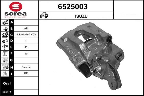 STARTCAR 6525003 - Тормозной суппорт autospares.lv