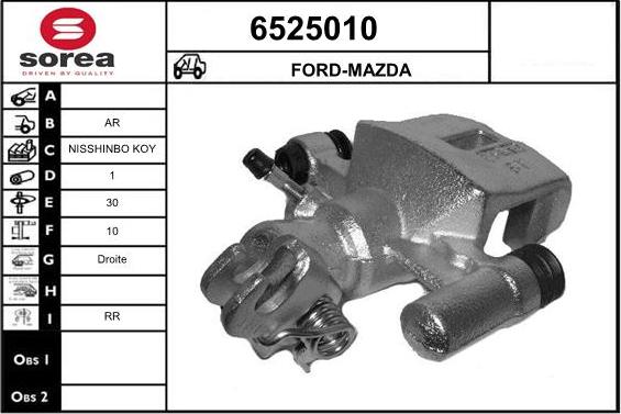 STARTCAR 6525010 - Тормозной суппорт autospares.lv