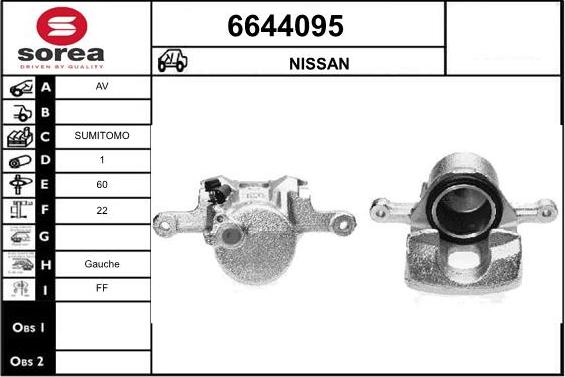 STARTCAR 6644095 - Тормозной суппорт autospares.lv