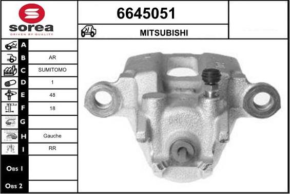 STARTCAR 6645051 - Тормозной суппорт autospares.lv