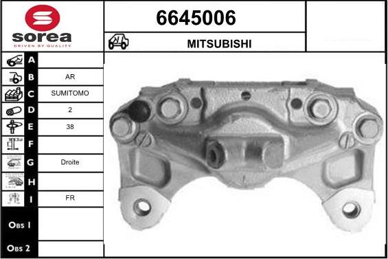 STARTCAR 6645006 - Тормозной суппорт autospares.lv