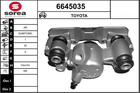 STARTCAR 6645035 - Тормозной суппорт autospares.lv