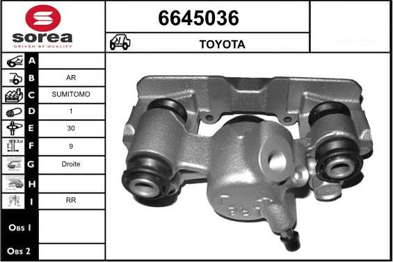 STARTCAR 6645036 - Тормозной суппорт autospares.lv