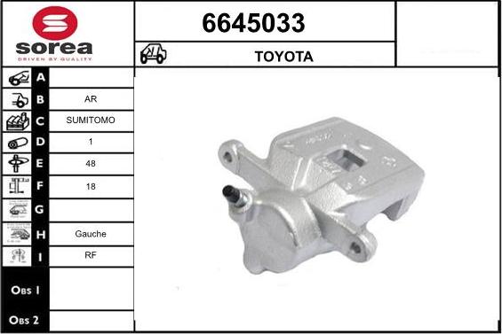 STARTCAR 6645033 - Тормозной суппорт autospares.lv