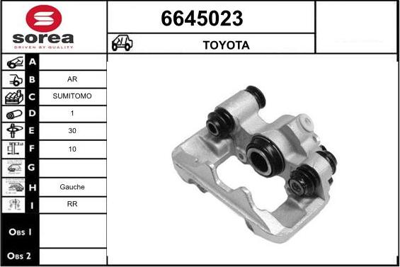 STARTCAR 6645023 - Тормозной суппорт autospares.lv