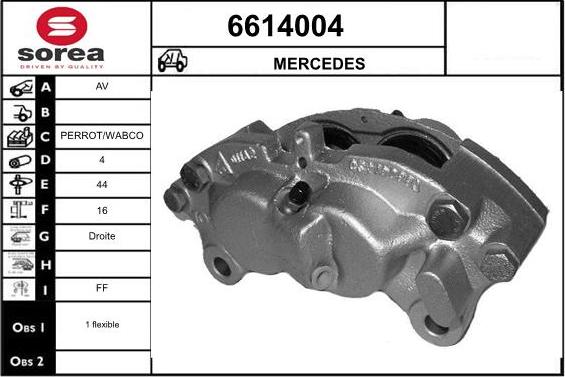 STARTCAR 6614004 - Тормозной суппорт autospares.lv