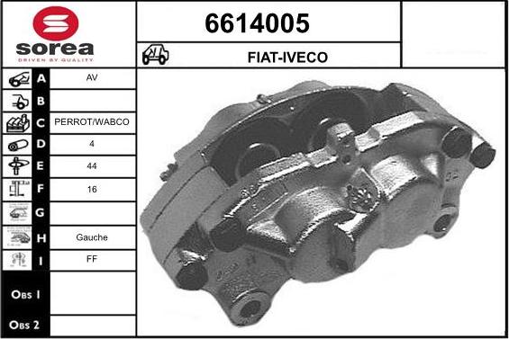 STARTCAR 6614005 - Тормозной суппорт autospares.lv