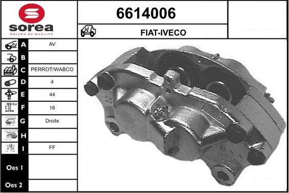 STARTCAR 6614006 - Тормозной суппорт autospares.lv