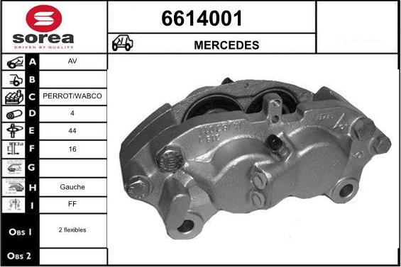 STARTCAR 6614001 - Тормозной суппорт autospares.lv