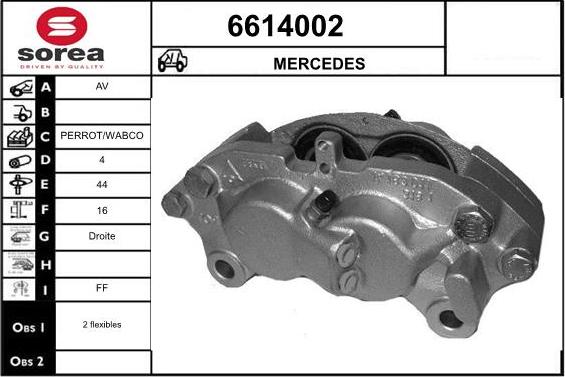 STARTCAR 6614002 - Тормозной суппорт autospares.lv