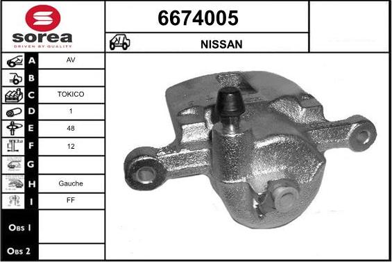 STARTCAR 6674005 - Тормозной суппорт autospares.lv