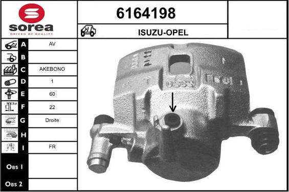 STARTCAR 6164198 - Тормозной суппорт autospares.lv