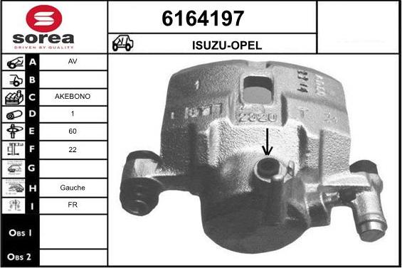 STARTCAR 6164197 - Тормозной суппорт autospares.lv