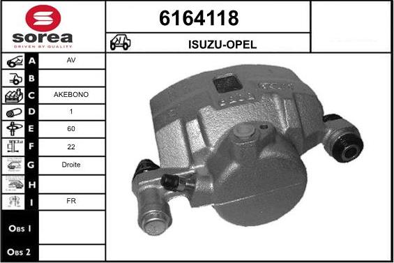 STARTCAR 6164118 - Тормозной суппорт autospares.lv