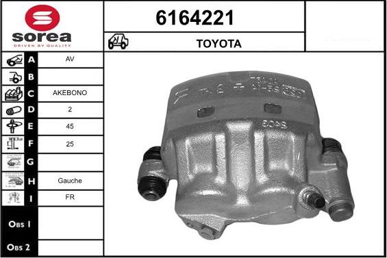 STARTCAR 6164221 - Тормозной суппорт autospares.lv