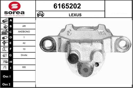 STARTCAR 6165202 - Тормозной суппорт autospares.lv